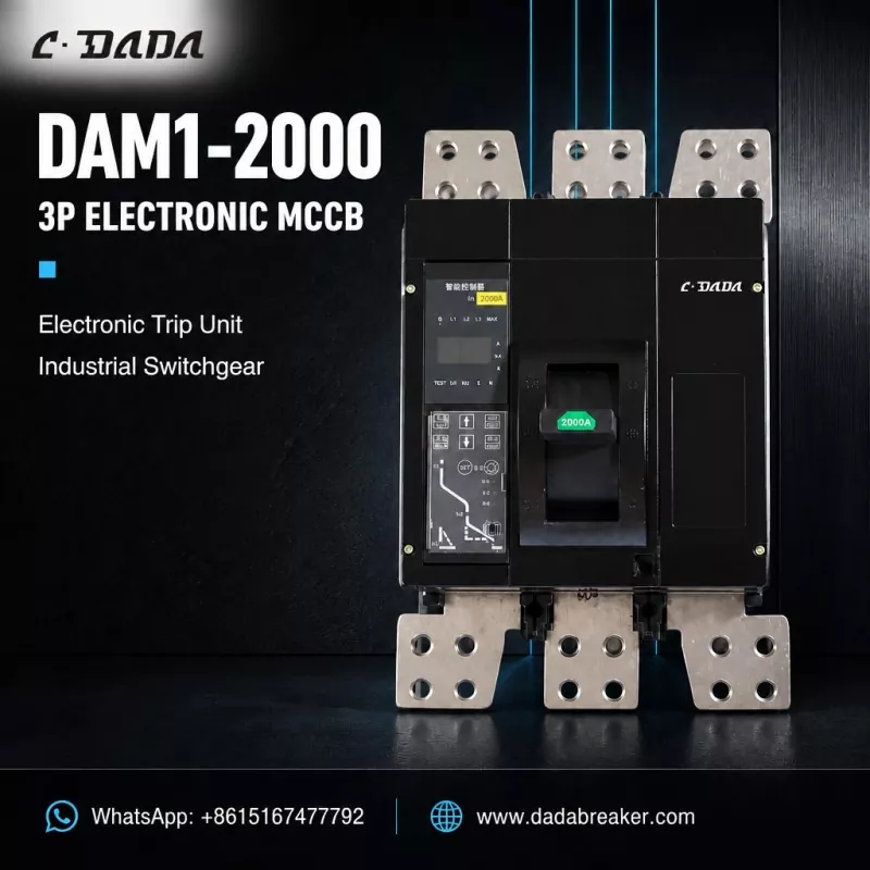 DAM1-2000 3P электрондук MCCB өнөр жай коммутаторлору үчүн | C·DADA Электр